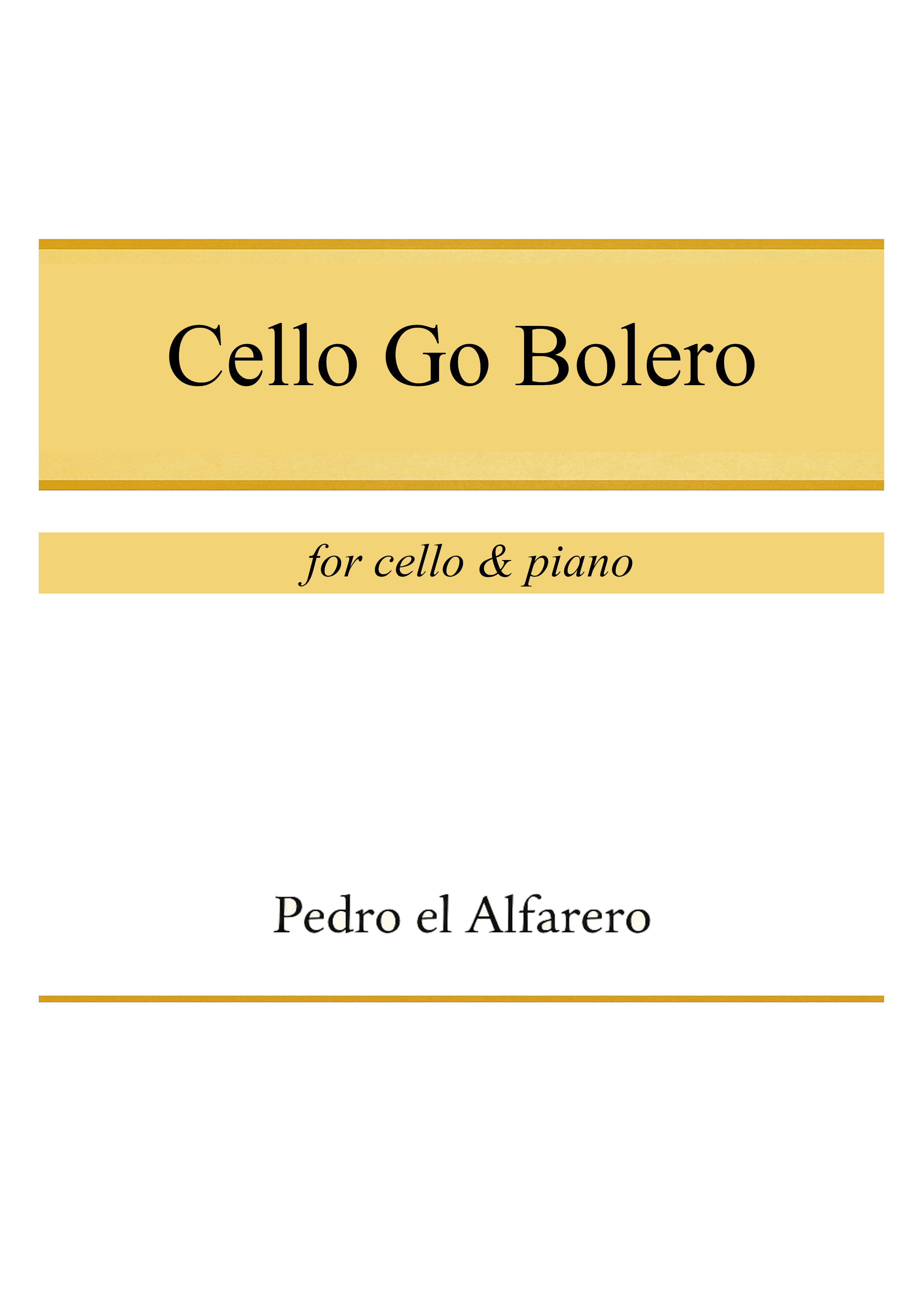 Cello Go Bolero cover