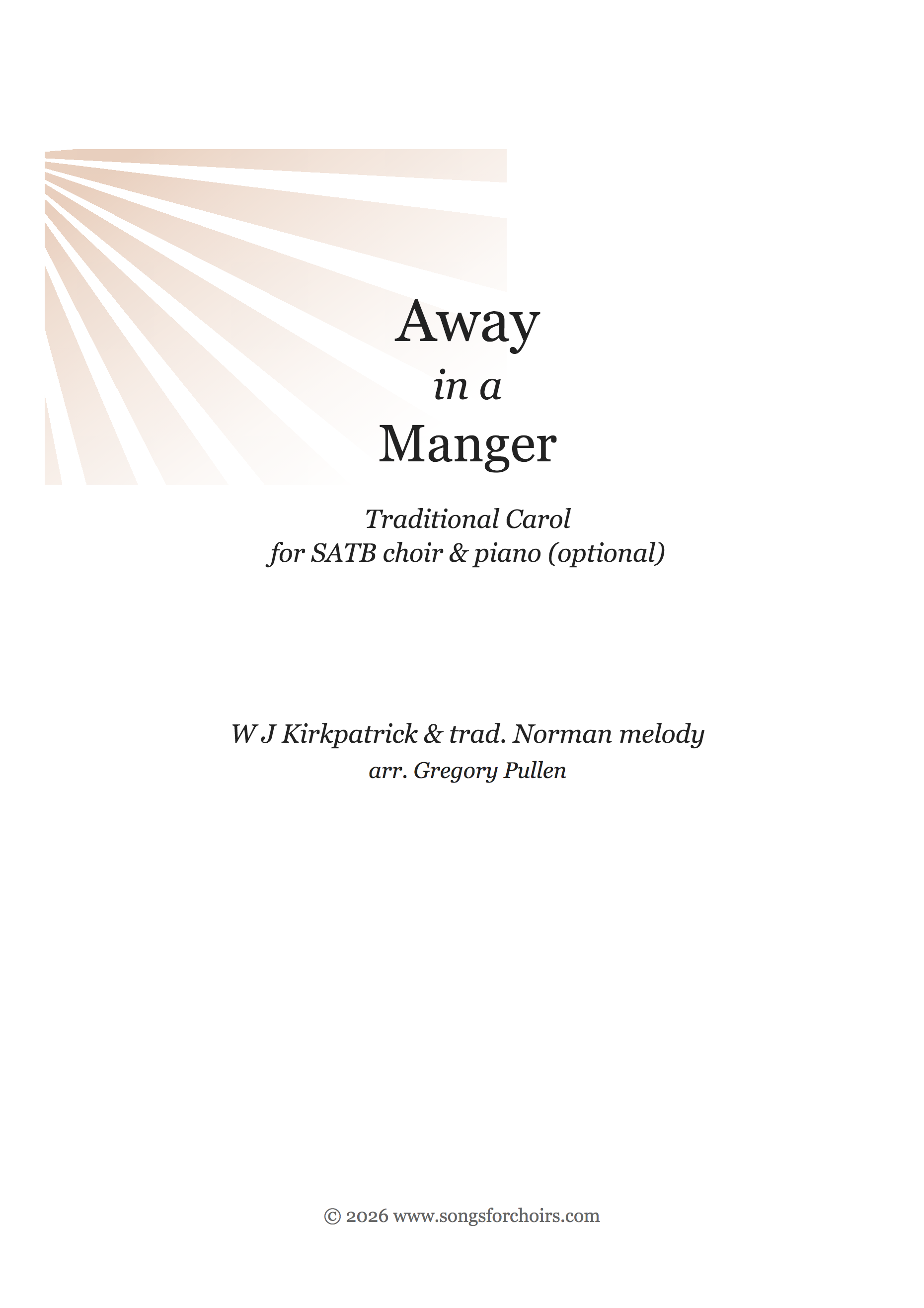 Away In A Manger cover