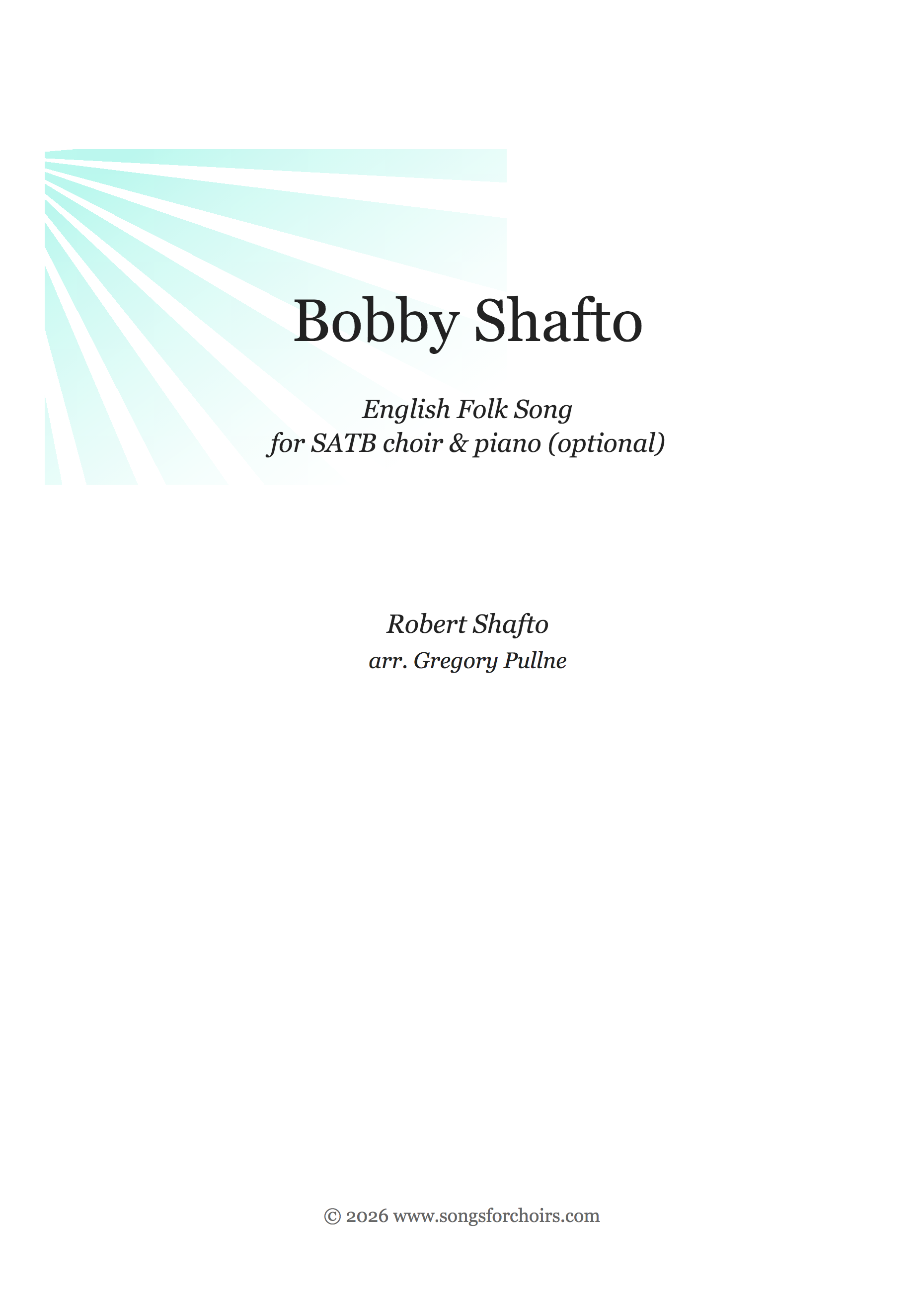 Bobby Shafto cover