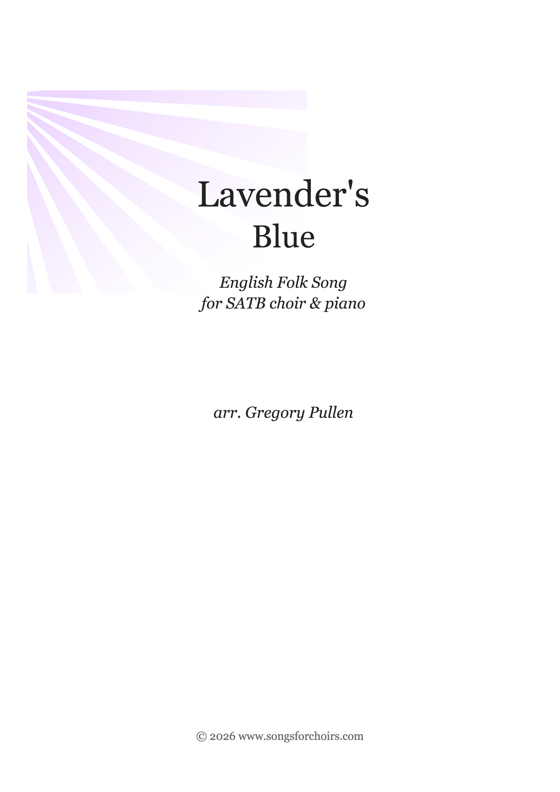 Lavender's Blue cover