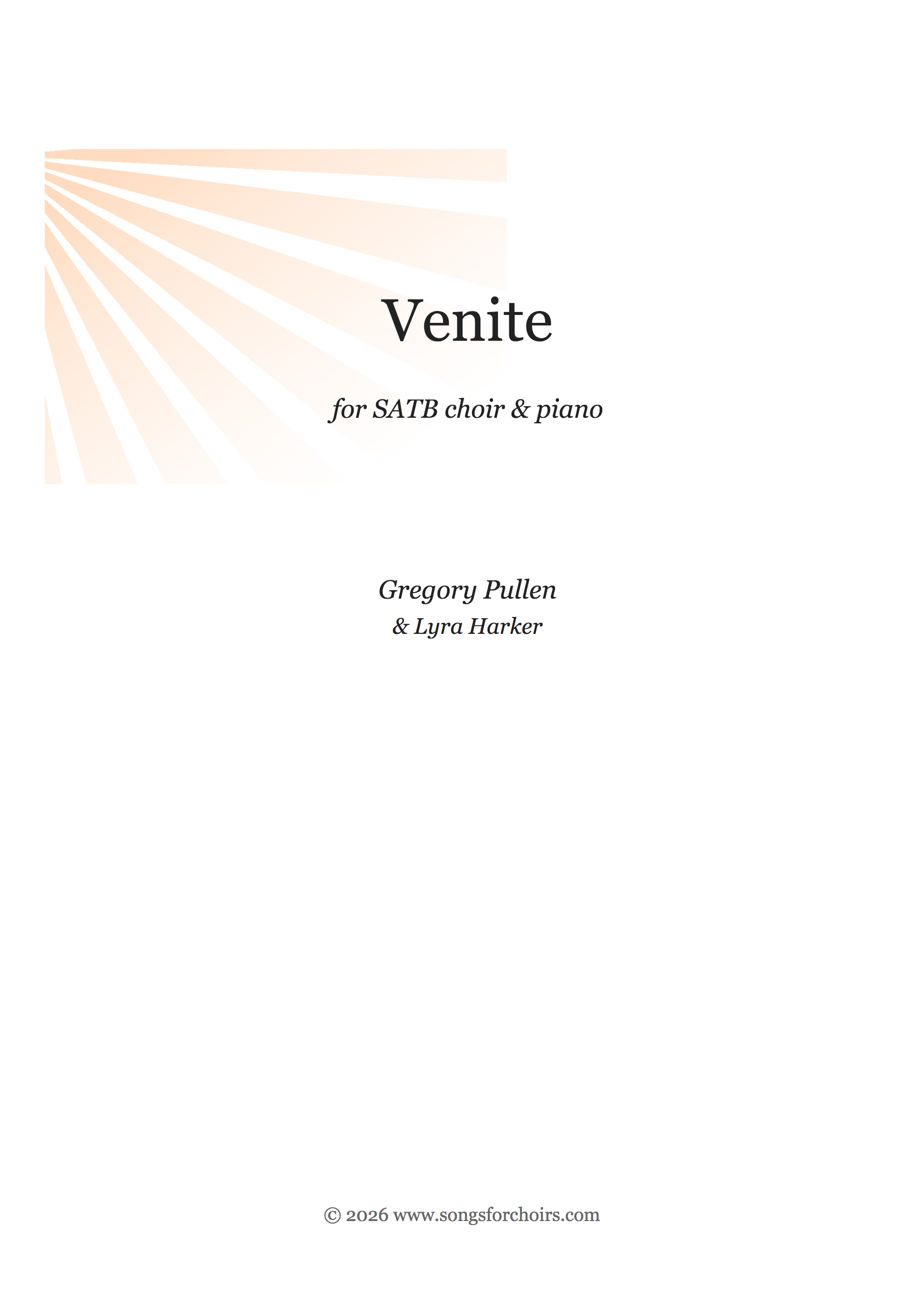 Make a Joyful Noise (Venite) cover